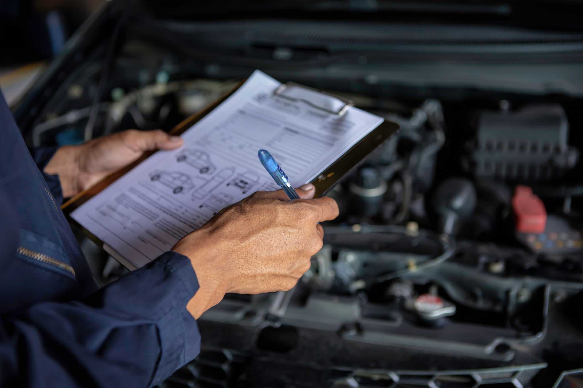 MOT failure paperwork